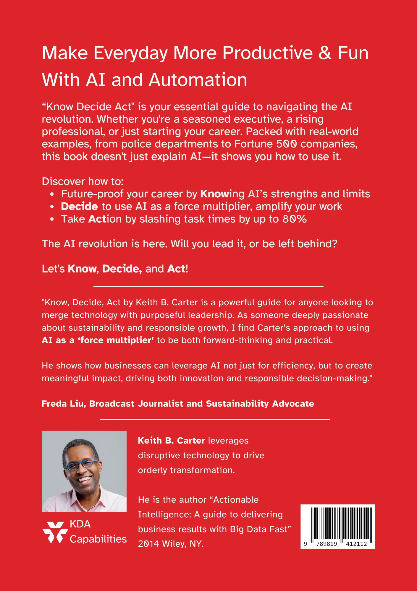 10x Your Productivity with AI and Automation — back cover